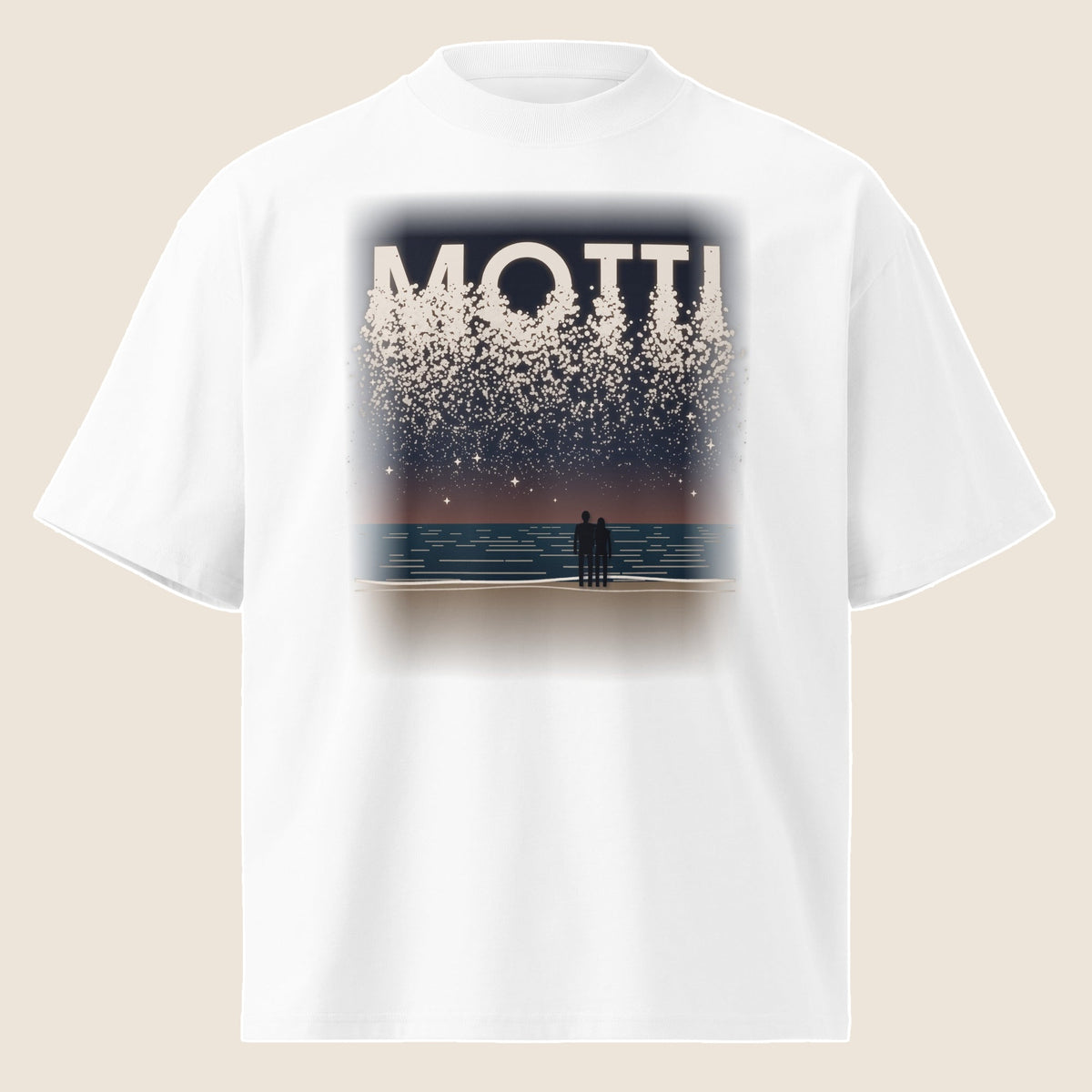 Unisex organic oversized high neck t-shirt - Salvatore Motti