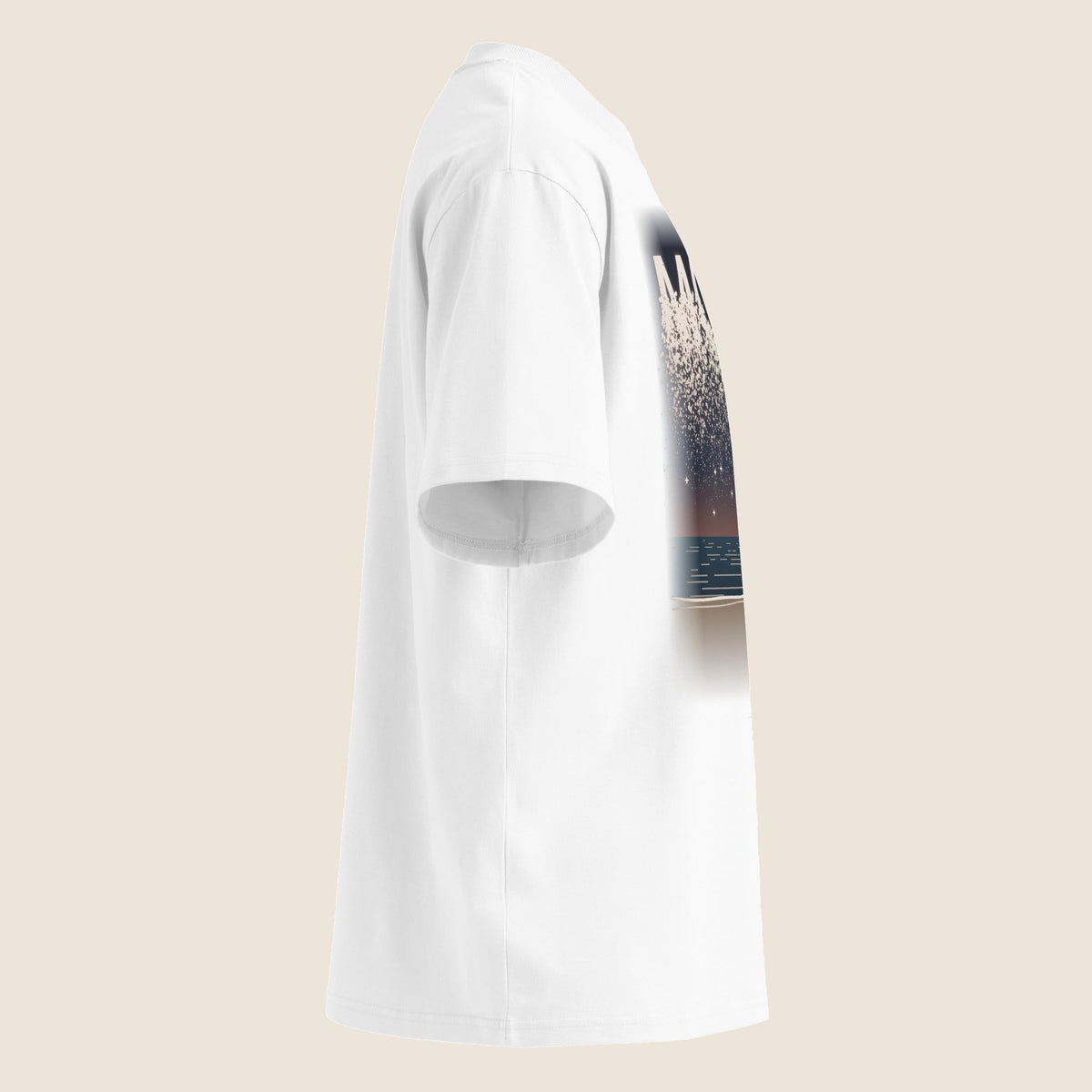 Unisex organic oversized high neck t-shirt - Salvatore Motti